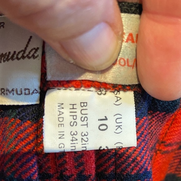Browns of Bermuda Red Wool Pleated Kilt Size 8 - Picture 7 of 7